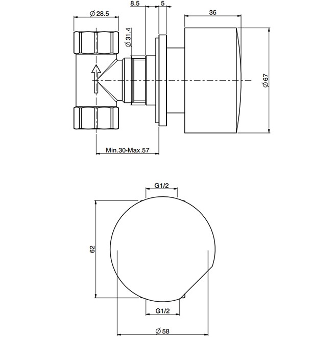Запорный вентиль Fima Carlo Frattini So F3183/1OR (золотой)