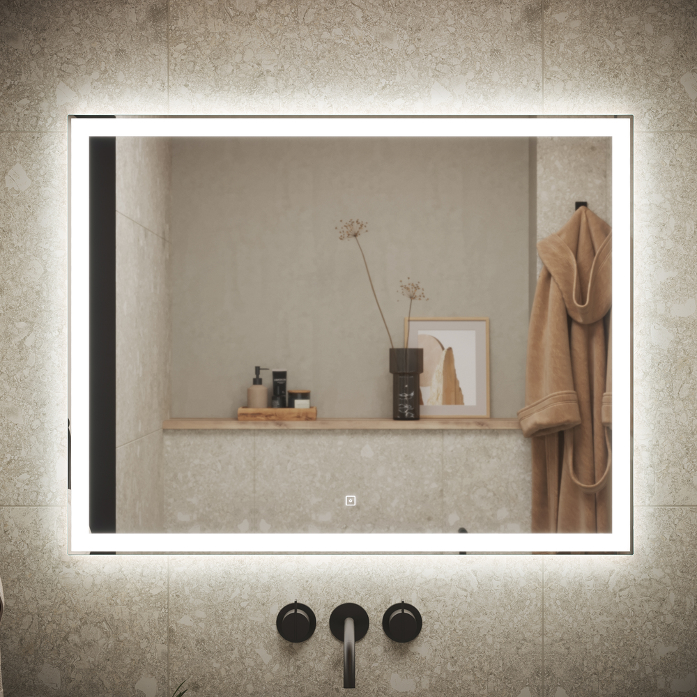 Зеркала для ванной с часами от производителя esbano.