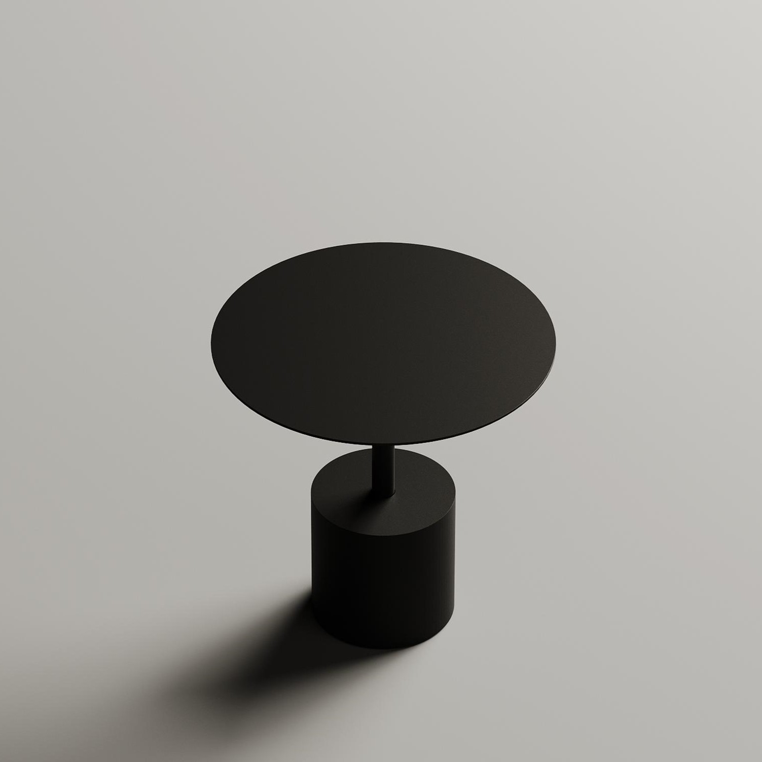 Журнальный столик Tezza Art высота 37 см (черный), диаметр 37