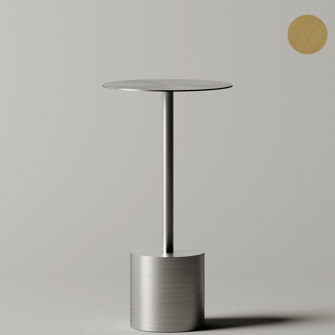 Журнальный столик Tezza Art высота 52 см (античная латунь), диаметр 28