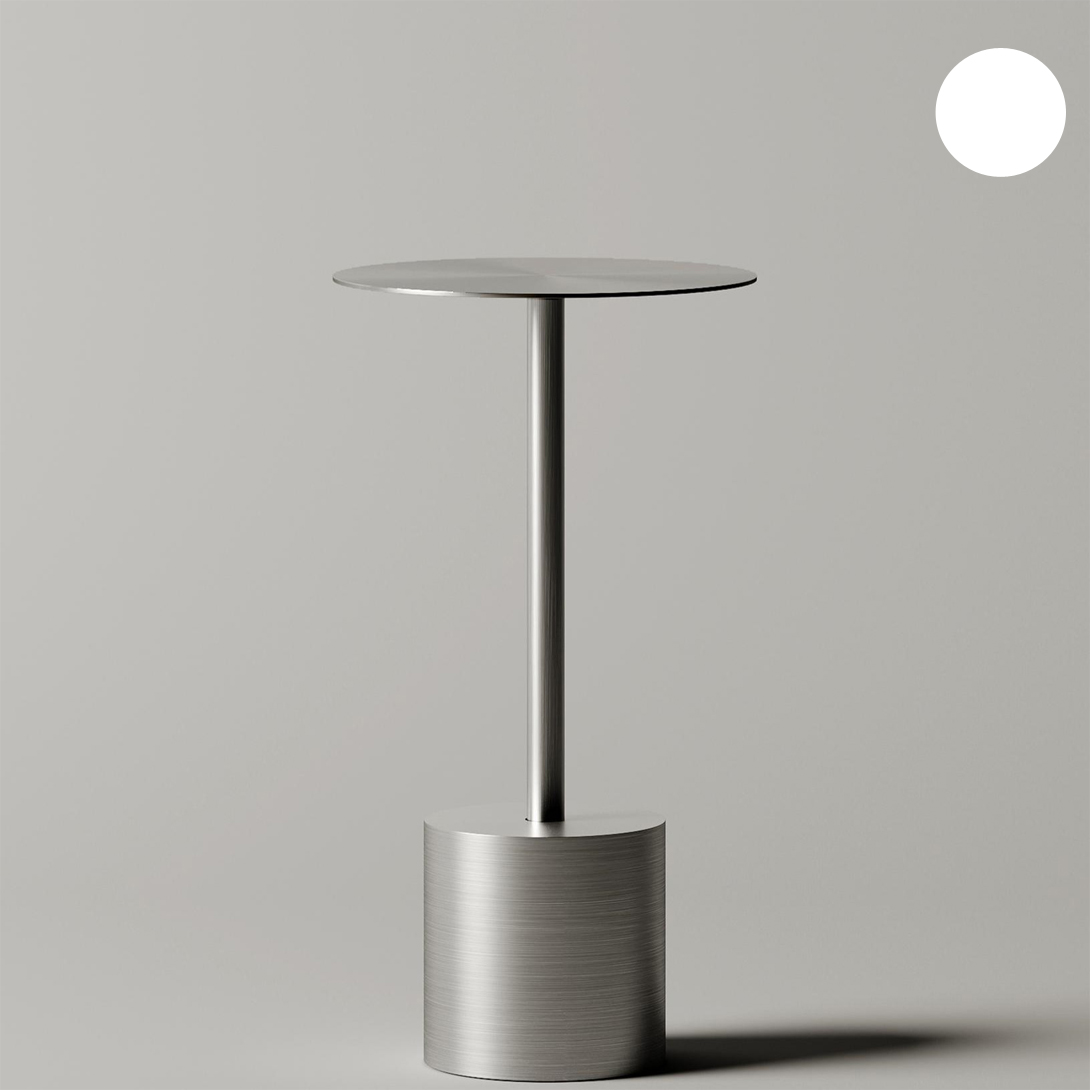 Журнальный столик Tezza Art высота 52 см (белый), диаметр 28