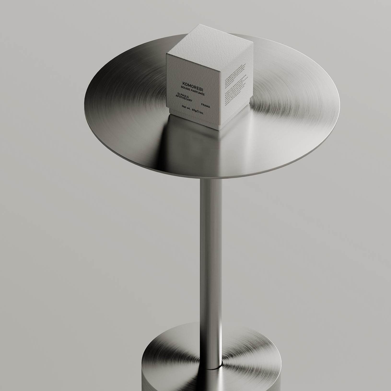 Журнальный столик Tezza Art высота 52 см (сатинированная нерж. сталь), диаметр 37