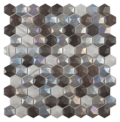 Мозаика Vidrepur Hexagon Hex Forest Mix 30.7x31.7