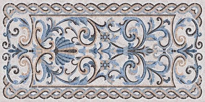 Керамогранит Kerama Marazzi Мозаика Синий Декорированный Лап. SG590902R 119.5x238.5
